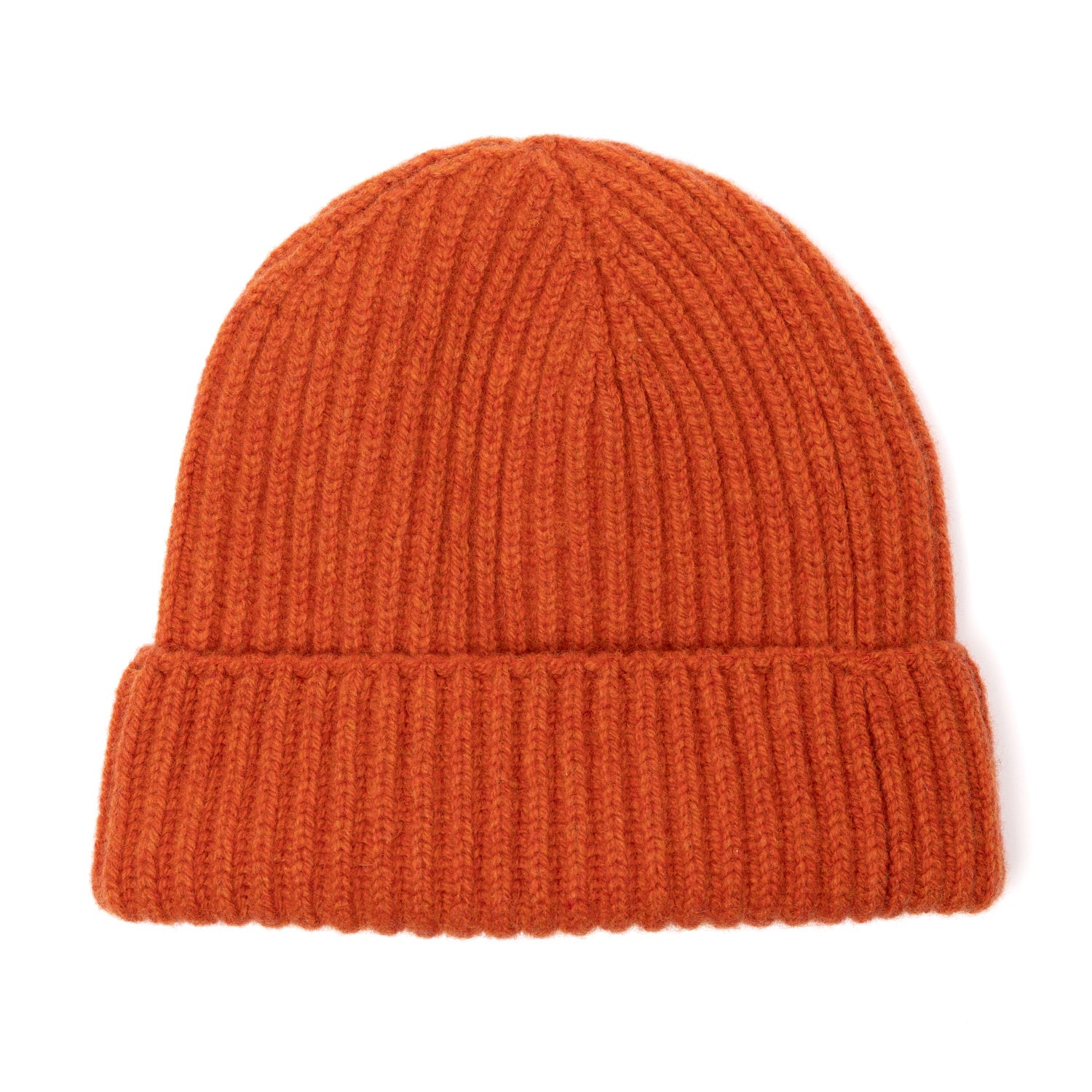 Knitted Hat "Ribbed Hat" made from pure Lambswool - 4 Ply